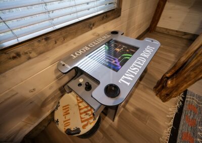 Our favorite custom arcade game table is ready to entertain!